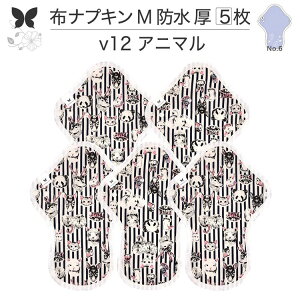 布ナプキン 昼用 特に多い日 過多月経 防水 厚手 M 尿もれ用 産後 5枚 セット 生理用品 生理用ショーツ 尿もれ 尿漏れ 吸水パット 尿ケア 軽失禁布 温活 妊活 防災 布 ナプキン 防水布入り 冷