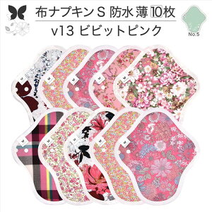 布ナプキン 昼用 軽い日 ふつうの日 多い日 尿もれ用 防水 薄型 S 10枚 セット 生理用品 生理用ショーツ 尿もれ 尿漏れ 吸水パット セット 温活 妊活 防災 布 ナプキン 防水布入り ニット生理