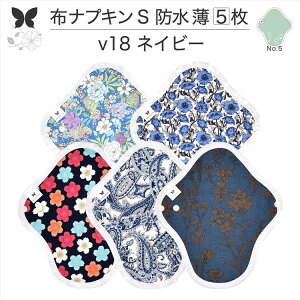 布ナプキン 昼用 軽い日 ふつうの日 多い日 尿もれ用 防水 薄型 S 5枚 セット 生理用品 生理用ショーツ 尿もれ 尿漏れ 吸水パット セット 温活 妊活 防災 布 ナプキン 防水布入り ニット生理