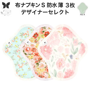 布ナプキン 昼用 軽い日 ふつうの日 多い日 尿もれ用 防水 薄型 S 3枚 セット 生理用品 生理用ショーツ 尿もれ 尿漏れ 吸水パット セット 温活 妊活 防災 布 ナプキン 防水布入り ニット生理
