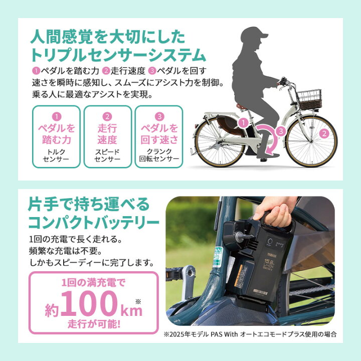 楽天市場】【九州地方（沖縄除く）限定】ヤマハ 25 PAS With DX(パス 