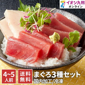 【最大500円OFFクーポン配布中♪5/23 20:00~5/27 9:59】 魚 マグロ 赤身 冷凍まぐろ 3種セット 4～5人前 新洋水産 冷凍 魚 切り身 お刺身 刺身 さしみ 海鮮丼 手巻き寿司 ネタ グルメ