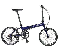 楽天市場】折りたたみ自転車 20インチ 軽量（カラーネイビー）の通販
