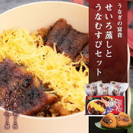 【10％OFF★楽天スーパーSALE限定】 [うなぎの富貴] せいろ蒸しとうなむすびセット