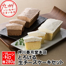 スイーツお菓子ケーキチーズケーキ押川春月堂本店とろける生チーズケーキセット チーズケーキ チョコレート セット スイーツ デザート おやつ 洋菓子 チョコ チーズ お取り寄せ お取り寄せギフト ギフト 贈り物 お土産 誕生日 お祝い 御礼 お礼 プレゼント