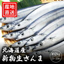 北海道産 新物生さんま　約2kg(13〜15尾入)