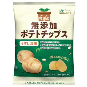 North Colors ノースカラーズ 純国産 ポテトチップス うすしお味 55g 無添加