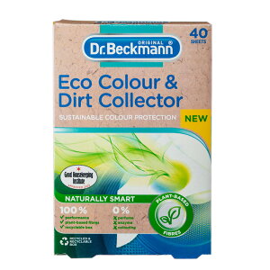 Dr. Beckmann ドクターベックマン Ecoカラー&ダートコレクター 色移り防止シート 40枚入り 色分け洗濯のストレスフリー