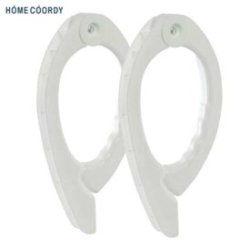 ホームコーディ　「片手で使える」ふとんばさみ 2個入り　ホワイト