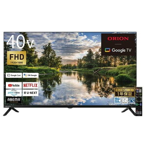 ORION�@�X�}�[�g�t���e���r�@WD10�y���֐您�͂����i�z Google TV Android11 YouTube NETFLIX PrimeVideo WiFi Bluetooth �n��f�W�^�� BS CS HDMI USB �^�� �Ɠd �f���@�� �^��@�� �� ���^�e���r�y50�C���`�����z ��