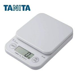 タニタ クッキングスケール キッチンスケール キッチン はかり 料理 デジタル 2kg 1g単位 ホワイト KF-200 WH デジタルスケール 計量器 コンパクト