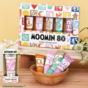 限定!80周年記念! ハンドクリーム ギフト セット プレゼント 女性 プチギフト ギフトセット メンズ レディース MOOMIN ムーミン 5本セット 手荒れ 安い おすすめ おしゃれ かわいい 人気 香り