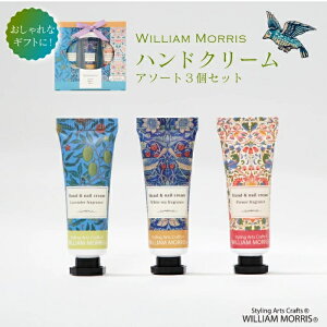 ハンドクリーム ギフト セット 3本セット プレゼント レディース 手荒れ 安い 女性 ウィリアム・モリス おすすめ おしゃれ かわいい 人気 香り 出産 祝い 内祝い 女友達 彼女 誕生日 メンズ
