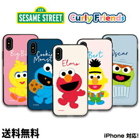 SESAME Curly Friends Card Door Bumper Case【DM便送料無料】セサミストリート 公式 iPhoneケース カード収納ケース 可愛い アイフォンケース スマホケース スマホカバー 携帯カバー 携帯ケース 落下防止 保護 耐衝撃 可愛い 収納ケース 便利 キャラクター カードケース