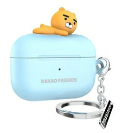 【Pro】KAKAO FRIENDS AIRPODS PRO HARD FIGURE CASE【送料無料】カカオフレンズ エアポッドケース　フィギュア付き 落下防止 カカオトーク キーホルダー イヤホン収納 プレゼント キャラクター apple アップル RYAN APEACH CON 韓国 ワイアレスイヤホン airpodproケース