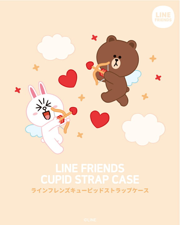 楽天市場 Line Friends Cupid Strap Case Dm便送料無料 スマホカバー ラインフレンズ キューピッド ストラップケース ブラウン サリー チョコ コニ 可愛い Iphoneケース スマホケース キャラクター ストラップ 人気 公式 アイフォンケース 携帯カバー 携帯ケース 落下