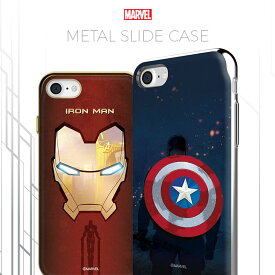 Marvel Metal Slide Case【送料無料】iPhoneケース マーベル 正規品 公式 キャラクター アイアンマン キャプテンアメリカ ハルク マイティソー スパイダーマン スマホケース アイフォンケース 携帯カバー スマホカバー 落下防止 保護 カッコイイ 耐衝撃 カード収納 便利 財布