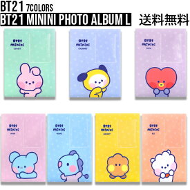 BT21 minini Photo Album L【送料無料】BTS公式グッズ ミニニフォトアルバム 写真入れ 写真ケース 人気 BTS 防弾少年団 公式 かわいい フォトアルバム プレゼント 誕生日 キャラクター 正規品 写真グッズ タタ チミー クッキー RJ シュッキー マン コヤ 写真収納 印刷物収納