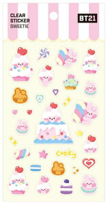 BT21 Clear Sticker SweetieyzBTSObY NAXebJ[XEB[gB[ V[ fR[V fRXebJ[ X}zfR ՂcȂ V[ V[ _CA[fR o