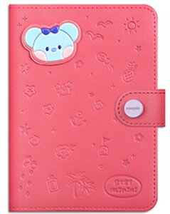 【Vacance】BT21 minini Leather Patch Passport Cover Vacance【送料無料】パスポートケース BT21グッズ 公式グッズ 公式 グッズ 旅行 旅行グッズ レザー シンプル デザイン キャラクター タタ チミー クッキ