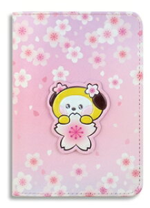 BT21 Leather Patch Passport Cover Cherry Blossom�y���������z�p�X�|�[�g�P�[�X BT21�O�b�Y �����O�b�Y ���s ���s�O�b�Y ���U�[ �V���v�� �L�����N�^�[ �^�^ �`�~�[ �N�b�L�[ RJ �R�� �}�� �V���b�L�[ �|�P