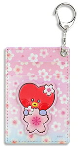 �yHolder�zBT21 Leather Patch Card Holder CherryBlossom�y���������z�`�F���[�u���b�T���J�[�h�z���_�[ BTS�O�b�Y �J�[�h�z���_�[ �J�[�h�|�P�b�g ������� IC�J�[�h ����� �p�X�P�[�X �J�[�h�P�[�X �J�[