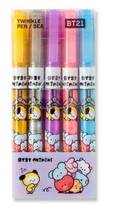 BT21 Twinkle Pen 5 SetyzBTSObY uy 5Fuy 5FZbg gDCN Ki  p w 킢 Mtg v[g LN^[ CtY o^ lC 