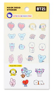BT21 Mask Deco StickeryzBTSObY }XNfRXeBbJ[ bt21ObY BT21 fRXebJ[ XebJ[ V[ fR[V fRXebJ[ X}zfR ՂcȂ ȒP