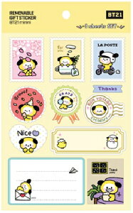 BT21 Removable Gift StickeryzBTSObY [o[uMtgXebJ[ XebJ[ V[ fR[V fRXebJ[ X}zfR ՂcȂ V[ V[ GA|b