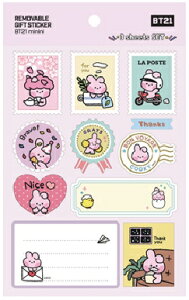 BT21 Removable Gift StickeryzBTSObY [o[uMtgXebJ[ XebJ[ V[ fR[V fRXebJ[ X}zfR ՂcȂ V[ V[ GA|b