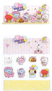 yGroupzBT21 Acrylic Stand Calendar Group PartyyzANX^hJ_[ J_[ X^h ֗  LN^[ ~jJ_[ v[g BT21  ObY O[v p[e