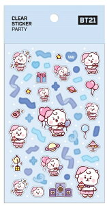 BT21 Clear Sticker PartyyzBTSObY NAXebJ[ V[ fR[V fRXebJ[ X}zfR ՂcȂ V[ V[ _CA[fR oCXebJ[ 