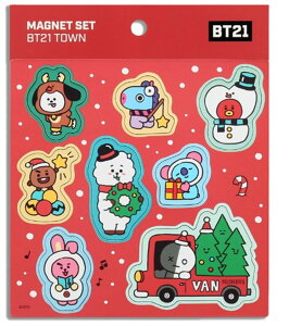BT21 MAGNET SETyzBTSObY }Olbg  XPW[{[h  fR[V CeA \₷ 傤ǂTCY Ki 킢 Mtg v[g  