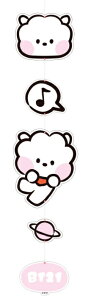 BT21 minini Acrylic Mobile�y���������zBTS�����O�b�Y BT21 bt2�C���e���A �Ǌ|�� BT21�O�b�Y ���� ���� �G�� �C���e���A�O�b�Y �^�^ �`�~�[ �N�b�L�[ RJ �}�� �R�� �V���b�L�[ TATA CHIMMY COOKY RJ MANG KOYA SH