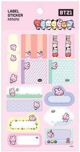 BT21 Label Sticker MininiyzBTSObY xXeBbJ[ XeBbJ[ V[ fR[V fRXebJ[ X}zfR ՂcȂ _CA[fR oCXebJ[ L