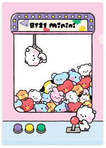 BT21 L Holder minini 【送料無料】BTS公式グッズ ファイル ホルダー 使いやすい BTS 防弾少年団 公式 かわいい 事務 学校 おしゃれ 文房具 プレゼント 誕生日 記念日 友達 K-POP キャラクター 正規品