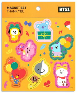 BT21 MAGNET SETyzBTSObY }Olbg  XPW[{[h  fR[V CeA \₷ 傤ǂTCY Ki 킢 Mtg v[g  