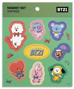 BT21 MAGNET SETyzBTSObY }Olbg  XPW[{[h  fR[V CeA \₷ 傤ǂTCY Ki 킢 Mtg v[g  