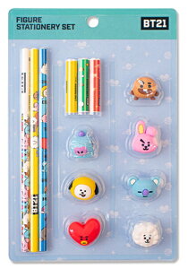 BT21 Figure Stationery Set�y���������zBTS�����O�b�Y �t�B�M���A ����Z�b�g ���M �����p �w�Z �v���[���g �M�t�g �a���� �L�O�� �I�V���� �h�e���N�c �����O�b�Y BT21 �o���^�� �؍� ���킢�� �w�� 