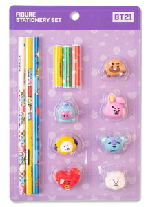 BT21 Figure Stationery SetyzBTSObY tBMA Zbg M p wZ v[g Mtg a LO IV heNc ObY BT21 o^ ؍ 킢 w 