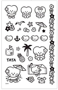 BT21 minini Tatto Sticker Summer SkyyzBTSObY ^gD[V[ V[ fR[V fRXebJ[X}zfR ՂcȂ ^gD[XebJ[ C v[ LN^[V[ 