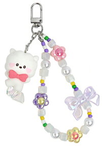 BT21 minini Beads Strap Keyring Lovely�y���������zBTS�����O�b�Y �X�g���b�v�L�[�����O �L�[�z���_�[ �L�[�����O �o�b�O�`���[�� �J�o���A�N�Z�T���[ �X�g���b�v �X�}�z�X�g���b�v �X�}�z�L�[�����O