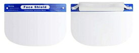 【100枚】Memory Foam フェイスシールド【送料無料 】フェイスシールド 組み合わせ済み 両面保護フィルム付き 飛沫防止 簡易式 保護シールド 業務用 大人用 フェイスカバー 接客業 コンビニ 介護施設 医療 クリア 透明 軽量 水洗い PET製 曇り止め