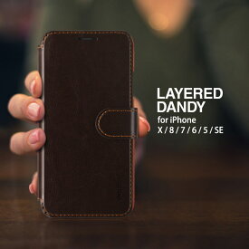 Verus Dandy Layered【送料無料】iPhoneケース レザー 手帳型 手帳タイプ カード収納 カードケース カバー 高級感 大人 アイフォンケース スマホケース 携帯カバー スマホカバー 便利 レザーケース シンプル 携帯 保護 落下防止 収納 財布 おすすめ 5/5s/SE/6Plus/6sPlus