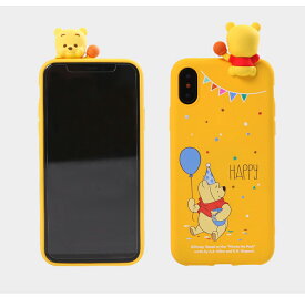 DISNEY POOH Figure Color Jelly Case【送料無料】iPhoneケース 公式 キャラクター 3D 人形 可愛い アイフォンケース フィギュア プーさん ディズニー フィギュアケース カラフル DISNEYケース 携帯ケース 携帯カバー スマホケース スマホカバー 落下防止 保護 耐衝撃 正規品