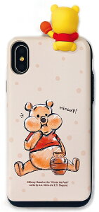 DISNEY POOH Figure Slide Card CaseyzX}z iPhoneP[X  LN^[ 3D l`  J[h[ iPhoneX iPhone8 iPhone7 iPhone6 ACtHP[X tBMA v[ fBYj[ tBM