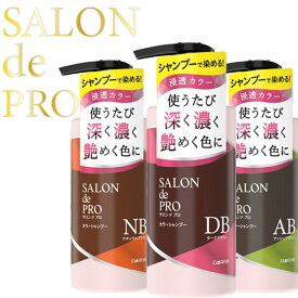 【お買い物マラソン期間P10倍!】【3本以上で送料無料！3種類のカラーから選べる】サロンドプロ カラーシャンプー 300ml｜放置時間なしで、使うたび自然にムラなく白髪が染まるカラーシャンプー ヘアケア 白髪染め 髪染め 美容