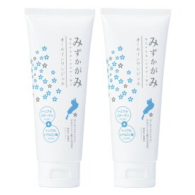 購入特典あり！【スーパーセール期間P10倍!】【2本セット】みずかがみコスメ オールインワンジェル ｜ スキンケア 米ぬか 敏感肌 乾燥肌 チューブ 保湿 美容液 化粧水 乳液 クリーム 無添加 セラミド 低刺激 しっとり まとめ買い セット お得 旅行 妊娠中