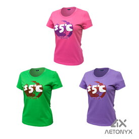 ＼アウトレット／ 半袖 Tシャツ 2601004 レディース M〜 XL アウトドア ファッション レジャー 普段着 スッキリ ピッタリ ピンク グリーン パープル ゴルフウェア 結婚祝い 誕生日 プレゼント 贈り物 ax AETONYX 恐竜 公式 アエトニクス