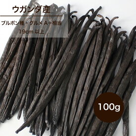 ウガンダ産 ブルボンバニラビーンズ 【100g】グルメA＋相当 バニラ バニラビーンズ 製菓用 業務用